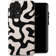 Selencia Vivid Back Cover Samsung Galaxy A52(s) (5G/4G) - Art Wave Black
