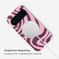 Selencia Vivid Rückabdeckung mit MagSafe Google Pixel 11 Pro - Wavy Swirl Pink Plum