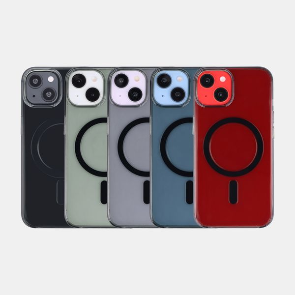 Accezz Lite Backcover mit MagSafe Apple iPhone 14 - Smokey Clear