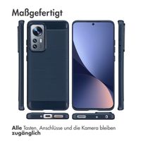imoshion Brushed Back Cover Xiaomi 12 / 12X - Dunkelblau