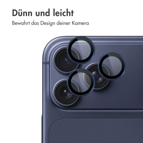 imoshion 2er Pack Kameraobjektivschutz für das Apple iPhone 17 Pro / 17 Pro Max - Dunkelblau