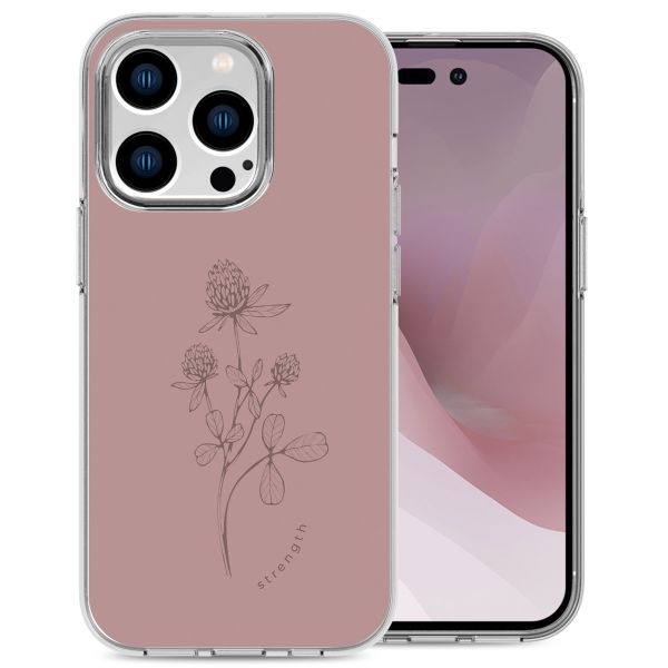 imoshion Design Hülle iPhone 14 Pro - Floral Pink
