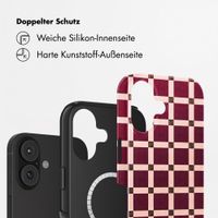 Selencia Vivid Rückabdeckung mit MagSafe Apple iPhone 17 - Check This Burgundy
