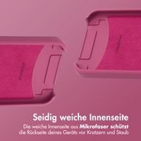 imoshion Color Backcover mit abnehmbarem Handykette und MagSafe Apple iPhone 12 (Pro) - Raspberry