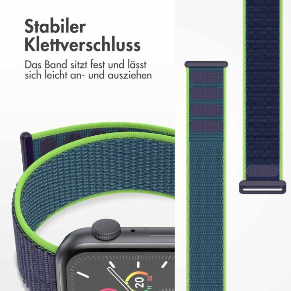 imoshion Nylonarmband für das  Apple Watch Series 1 t/m 11 / SE / Ultra (44/45/46/49 mm) - Lime