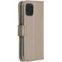 Accezz Wallet TPU Klapphülle Gold für das iPhone 11 Pro