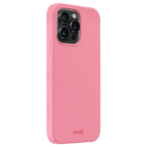 Holdit Silicone Case für das iPhone 15 Pro Max Rouge - Pink