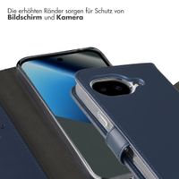 Selencia Echtleder Klapphülle Google Pixel 10a - Dunkelblau
