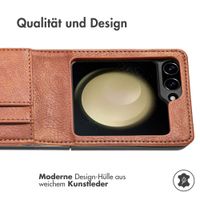 imoshion Luxuriöse Klapphülle Samsung Galaxy Z Flip 6 - Braun