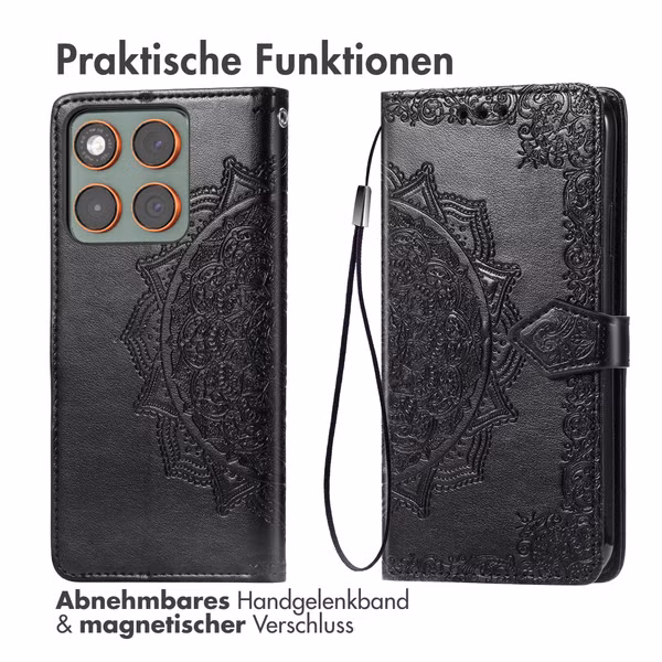 imoshion Mandala Klapphülle Motorola Edge 70 - Schwarz