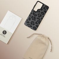 Selencia Sabi Backcover Leopardenmuster mit MagSafe Samsung Galaxy S26 Ultra - Midnight Black
