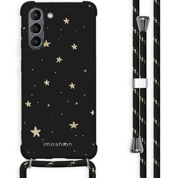 imoshion Design Hülle mit Band für das Samsung Galaxy S21 Plus - Stars Gold