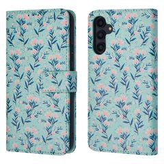 imoshion Design Klapphülle Samsung Galaxy A54 (5G) - Blue Flowers