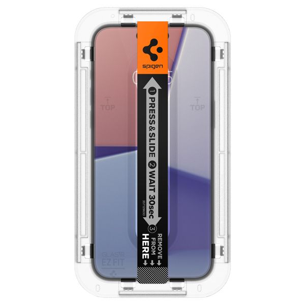 Spigen GLAStR Fit Displayschutzfolie + Applicator für das iPhone 16 Plus / 15 Plus