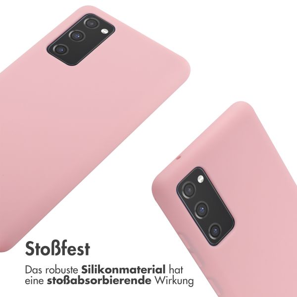 imoshion Silikonhülle mit Band für das Samsung Galaxy S20 FE - Rosa