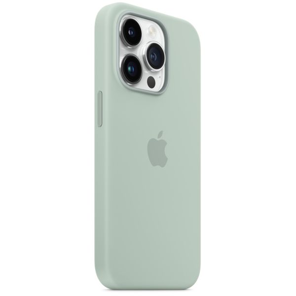 Apple Silikon-Case MagSafe für das iPhone 14 Pro - Succulent