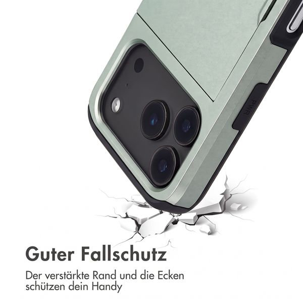 imoshion Backcover mit Kartenfach Apple iPhone 18 Pro / 17 Pro - Grün