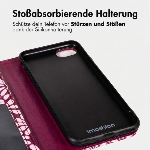 imoshion Design Klapphülle Apple iPhone SE (2022 / 2020) / 8 / 7 / 6(s) - Bloom Love Blush