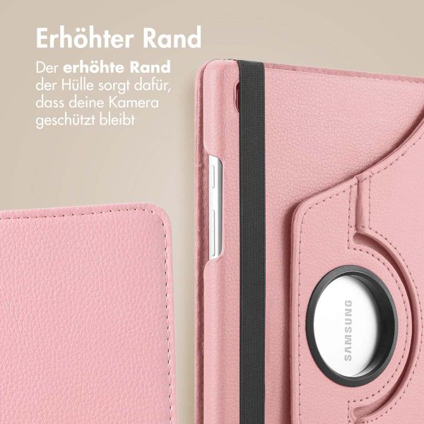 imoshion 360° drehbare Klapphülle für das Samsung Galaxy Tab A9 8.7 Zoll - Rosa