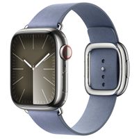 Apple Modern Buckle FineWoven für das  Apple Watch Series 1 t/m 9 / SE (38/40/41 mm) | Series 10 / 11 (42 mm) - Größe M - Lavender Blue