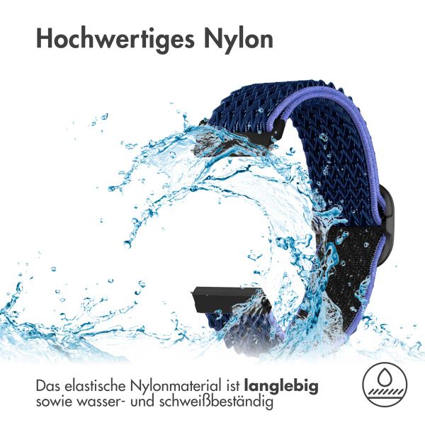 imoshion Elastische Nylonarmband - 18-mm-Universalanschluss - Dunkelblau