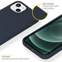 Accezz Liquid Silikoncase Apple iPhone 13 Mini - Dunkelblau