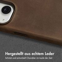 Accezz Vintage Leather Magsafe Backcover Apple iPhone 14 - Rustic Brown