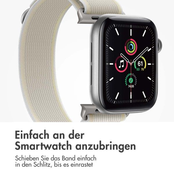 imoshion Nylon-Armband Trail für die Apple Watch Series 1 bis 9 / SE (38/40/41 mm) | Series 10 (42 mm) - Starlight