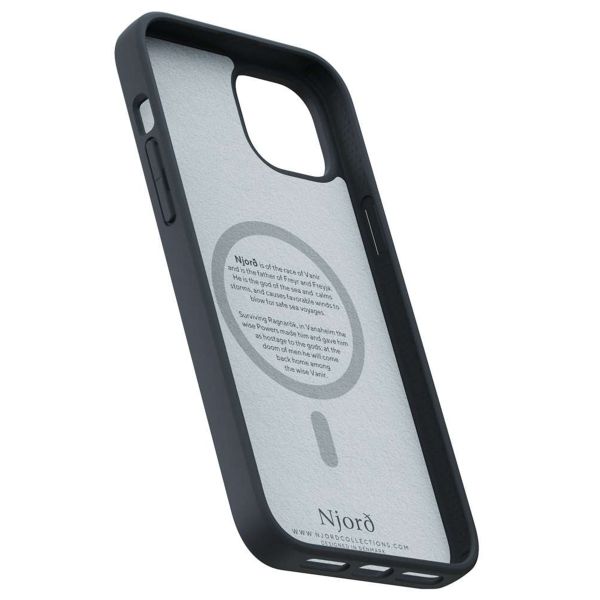 Njorð Collections Wildleder Comfort+ Case MagSafe für das iPhone 15 Plus - Black