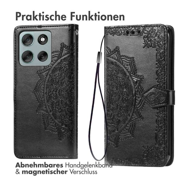 imoshion Mandala Klapphülle Motorola Moto G56 - Schwarz