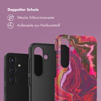 Selencia Vivid Back Cover Samsung Galaxy S25 Plus - Marble Purple