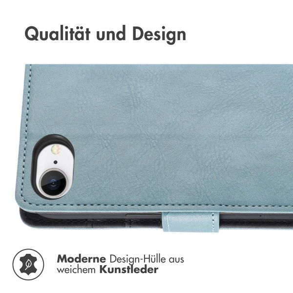 imoshion Luxuriöse Klapphülle Apple iPhone 16e - Hellblau