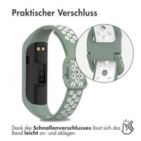 imoshion Silikonband Sport für das Samsung Galaxy Fit 2 - Grün / Weiß