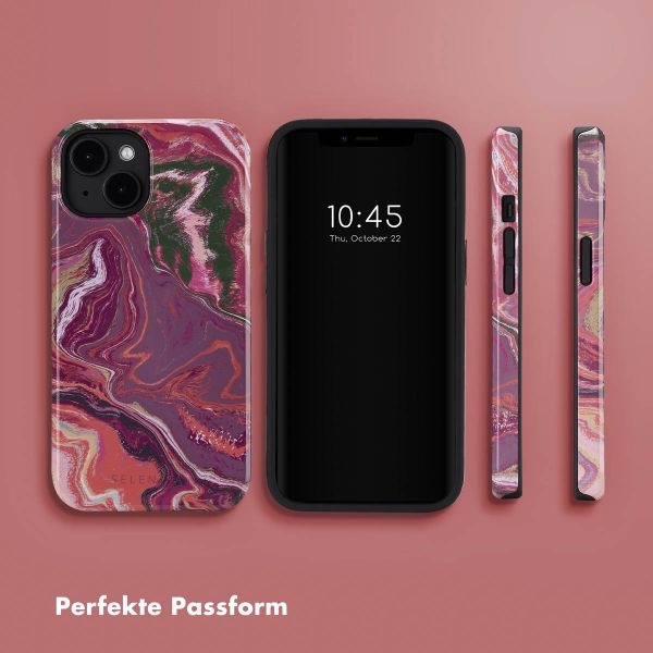 Selencia Vivid Rückabdeckung mit MagSafe Apple iPhone 14 - Marble Purple