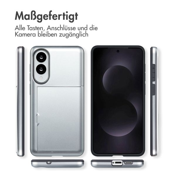 imoshion Backcover mit Kartenfach Samsung Galaxy S25 Edge - Grau