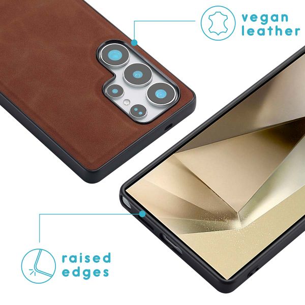 imoshion Entfernbare 2-1 Luxus Klapphülle Samsung Galaxy S25 Ultra - Braun