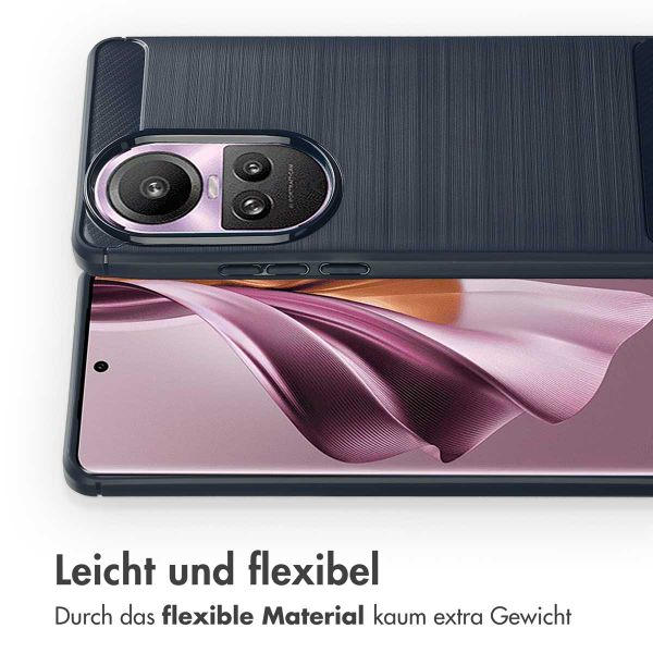 imoshion Brushed Back Cover für das Oppo Reno 10 / 10 Pro - Dunkelblau