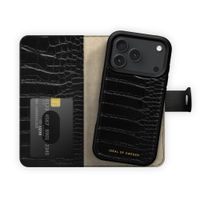 iDeal of Sweden Magnet Wallet+ Klapphülle Apple iPhone 18 Pro / 17 Pro - Black Croco
