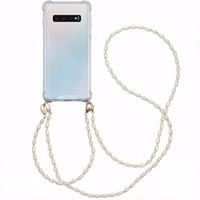 imoshion Handykette mit Perlen + Handgelenkschlaufe Samsung Galaxy S10 - Transparent