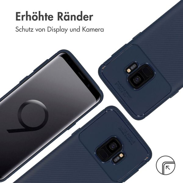 imoshion Carbon-Hülle für das Samsung Galaxy S9 - Blau