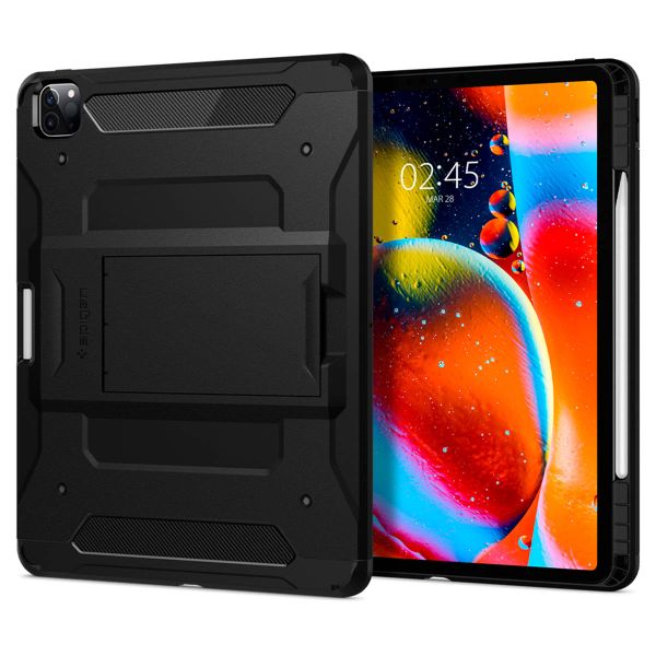 Spigen Tough Armor Pro Backcover für das iPad Pro 12.9 (2022) / Pro 12.9 (2021) - Schwarz