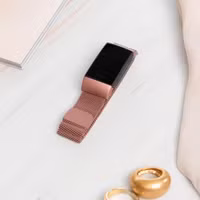 imoshion Magnetisches Milanaise Armband für das  Fitbit Alta (HR) - Größe S - Rosa