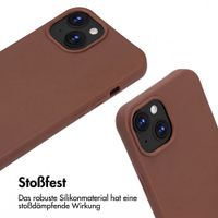 imoshion SilikonHülle mit Band Apple iPhone 15 - Braun