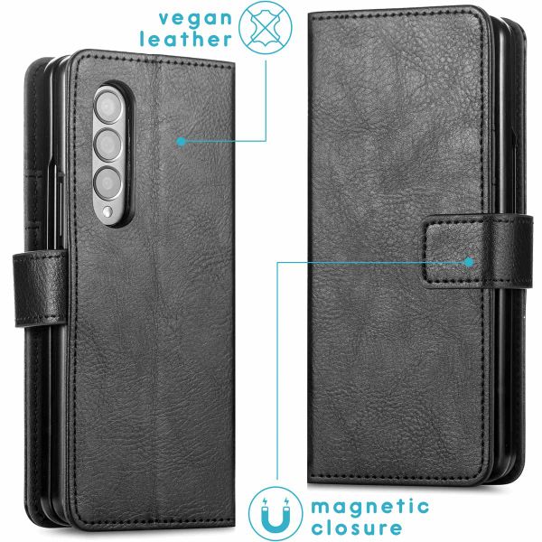 imoshion Luxuriöse Klapphülle Samsung Galaxy Z Fold3 - Zwart - Schwarz
