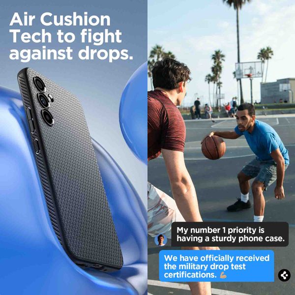 Spigen Liquid Air™ Backcover Samsung Galaxy A54 (5G) - Schwarz