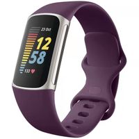 imoshion Silikonband für die Fitbit Charge 5 / Charge 6 - Größe S - Violett