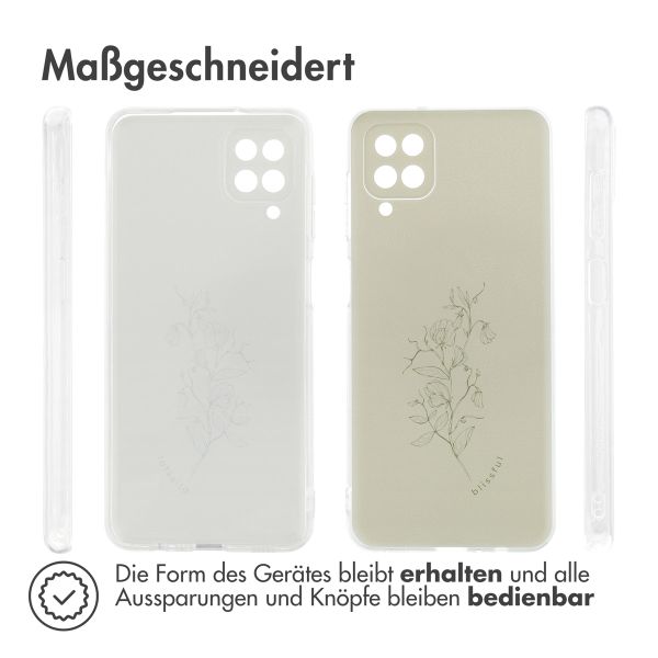 imoshion Design Hülle Samsung Galaxy A12 - Floral Green
