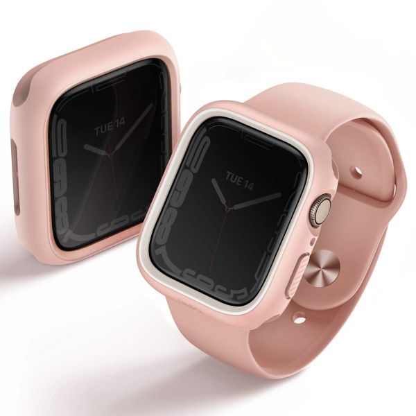 Uniq Moduo Apple Watch Hülle mit austauschbarem Rahmen für die Apple Watch 4-9 / SE - 40/41 mm - Blush (Pink/White)