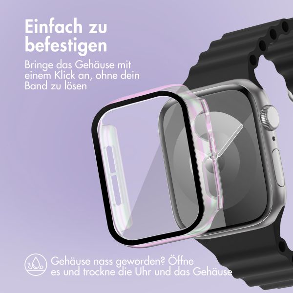 imoshion Full Cover glänzendes Hard Case für die Apple Watch Series 4 / 5 / 6 / SE – 40 mm – Pearlescent