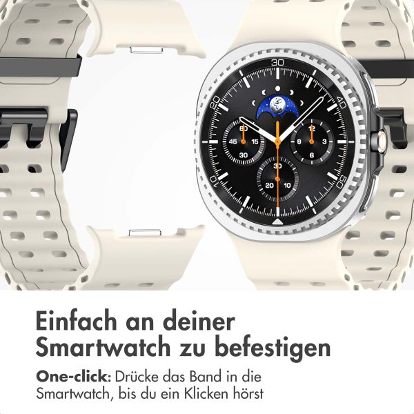 imoshion Ocean Silikonarmband für das  Samsung Galaxy Watch 8 (40/44mm) / Classic (46mm) - Polarstern